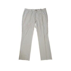 Vineyard Vines Slim Fit Breaker Pants Mens 38x32 Stone Khaki Golf Cotton Twill